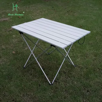 Tomada de fábrica portátil ao ar livre de alumínio dobrável mesa de churrasco tabela acampamento mesa de piquenique mesa dobrável