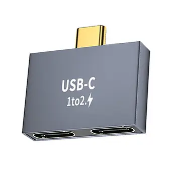 USB C Macho para USB Duplo C Splitter Feminino Conversor Adaptador de Conector de Extensão PD Carregador de Transferência de Dados para o Portátil de Telefone Celular