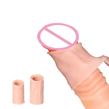 2PCS/Monte Prepúcio Proteção de Atraso de Tempo de Bola Strencher Pênis Anéis de Sexo Produto de Brinquedos Sexuais para os Homens Anéis penianos