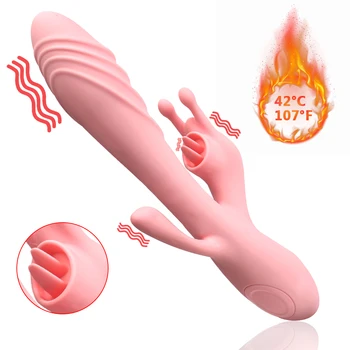 Dildo Sexy Brinquedo Para As Mulheres De Vibração Chupando A Língua Lambendo Vibrador Para A Mulher G-Spot Vaginal Estimulador De Clitóris Adultos Brinquedos