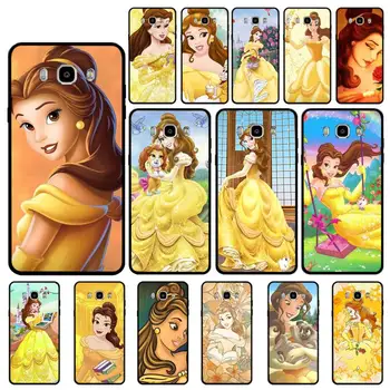 Disney Belle Princesa Telefone Case para Samsung J 2 3 4 5 6 7 8 prime plus 2018 2017 2016 núcleo