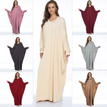 Manto Djellaba Femme Vestidos Kaftan Dubai Abaya Turquia Muçulmana Moda Hijab Vestido Islã Roupas Vestidos Abayas Para As Mulheres Caftan