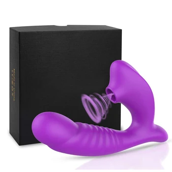 Chupando vibrador Vibrador para as Mulheres Wearable Vagina, Clitóris Feminino Vibrador Adultos brinquedos Sexuais para Casais Bowjob Masturbação Massagem