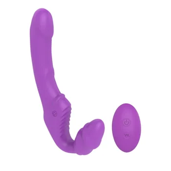 IKOKY 9 Modo de Produtos do Sexo AV Varinha Mágica Controle Remoto de Silicone Dupla Cabeça Vibrador Brinquedos Sexuais para mulheres Lésbicas Massagem de Próstata