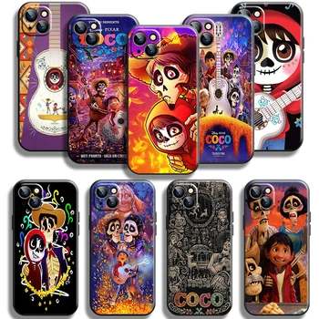 Disney Coco Miguel Riveras Para iPhone 14 13 12 11 Pro 12 13 Mini X XR XS Max SE 7 8 Plus Caso de Telefone de Tampa à prova de Choque Carcasa