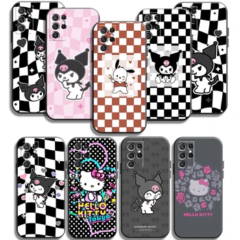 Hello Kitty Kuromi Casos de Telefone Para Samsung Galaxy A31 A32 A51 A71 A52 A72 4G 5G A11 A21S A20 A22 4G de Volta Capa TPU Macio