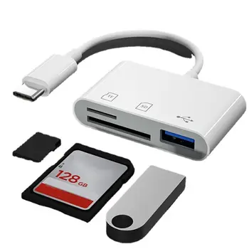 Velocidade de Transferência de Dados do Disco da Movimentação do Flash do Cartão de Memória Adaptador OTG USB Tipo-C Micro Leitor de Cartão do USB Para Samsung Huawei Xiaomi