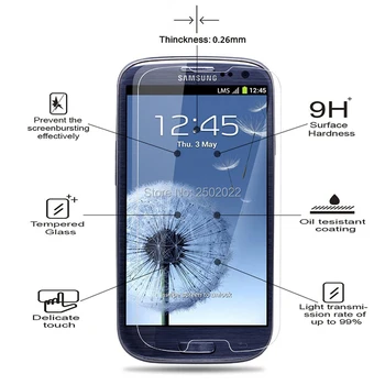 10pcs Para Samsung S3 Vidro Temperado Para Samsung Galaxy S3 Neo i9300 eu 9300 Duos GT-i9300 S 3 Protetor de Tela de Proteção Flim